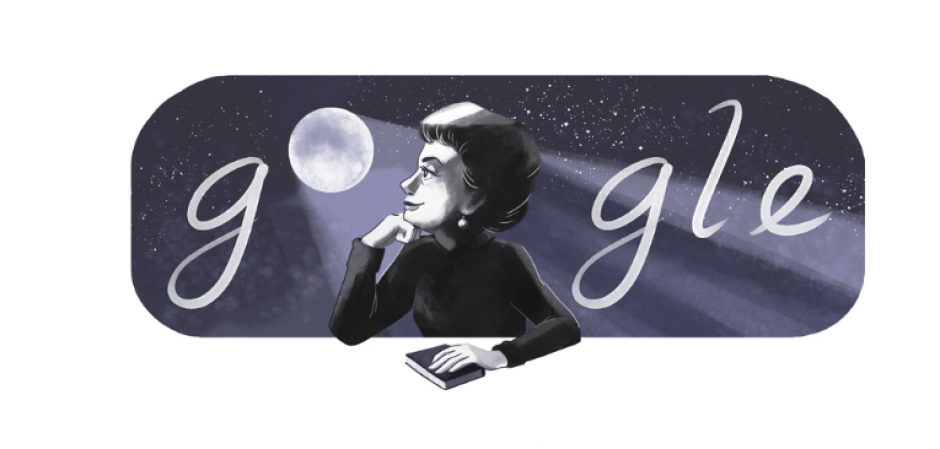 El Doodle de este mi&eacute;rcoles es en honor a la escritora mexicana Rosario Castellanos. (Captura de pantalla: Google)