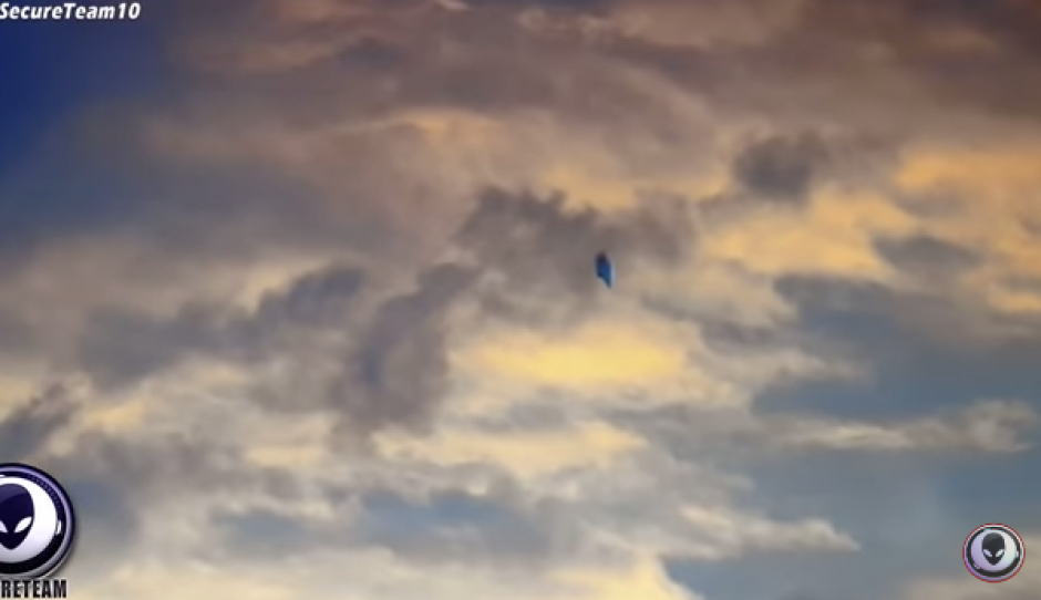 El objeto fue capturado en video. (Foto: Captura YouTube) 