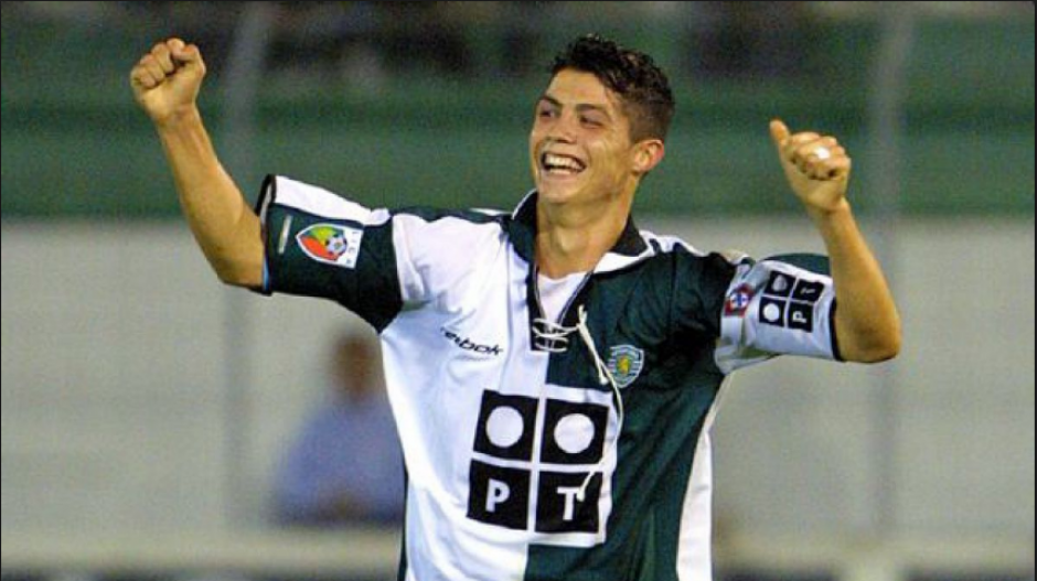 Cristiano Ronaldo en su &eacute;poca con el Sporting de Portugal (Foto: t13.cl)