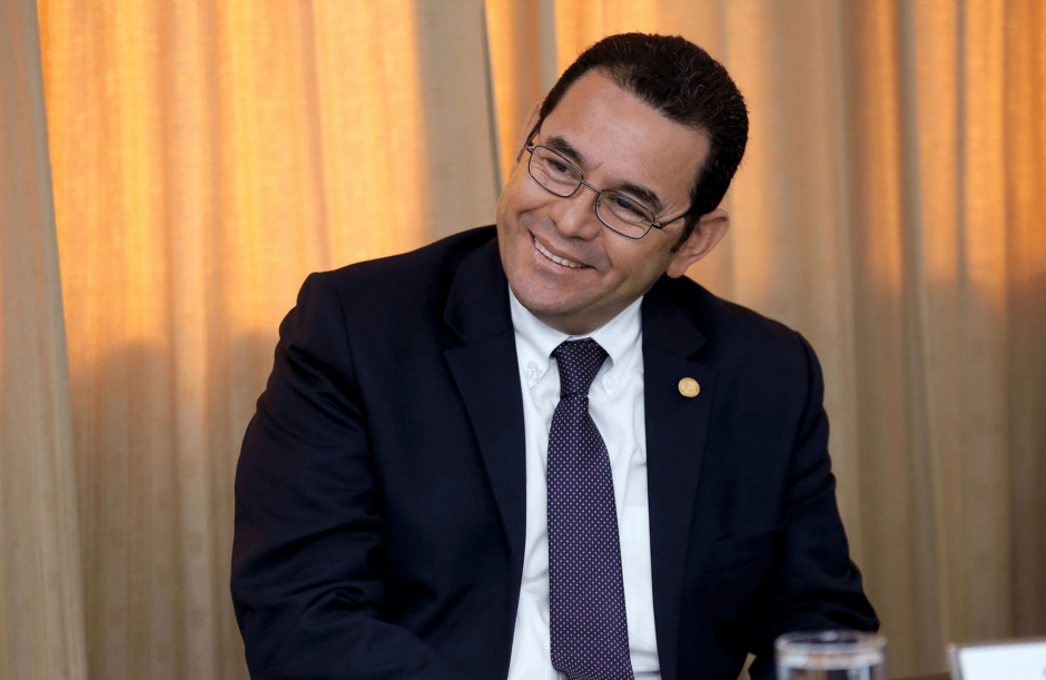 Jimmy Morales recibe muchas visitas en Casa Presidencial. (Foto: Presidencia)