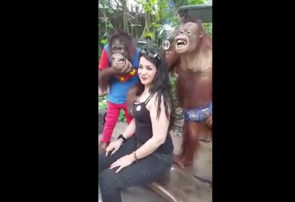 Una mujer en Tailandia pasa el bochorno de su vida. (Imagen: Captura de YouTube)