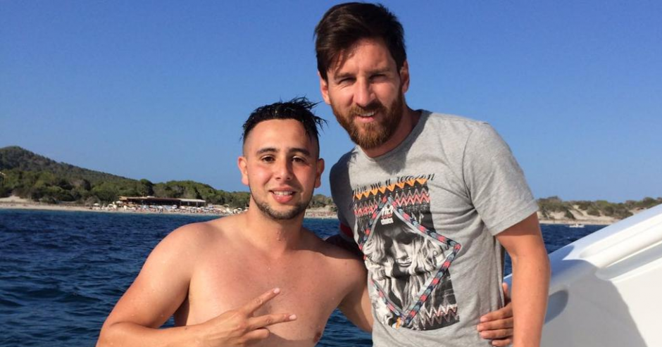 El joven Suli nad&oacute; un kil&oacute;metro hasta el yate de Messi (Foto: MD)