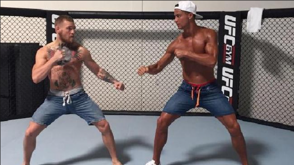 As&iacute; posaron Conor McGregor y Cristiano Ronaldo (Foto: Instagram)