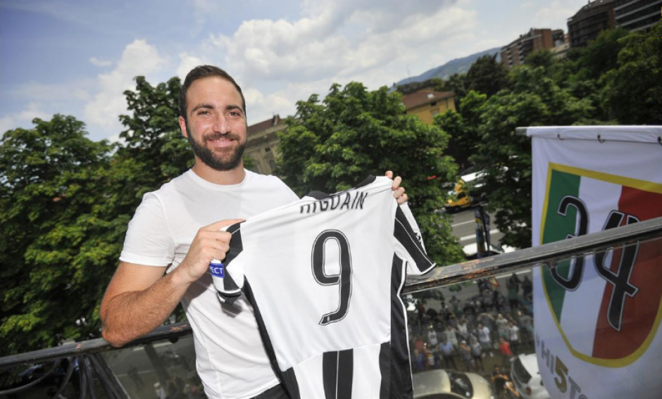 Higua&iacute;n llevar&aacute; el '9' en la Juventus. (Foto: Juventus.com)