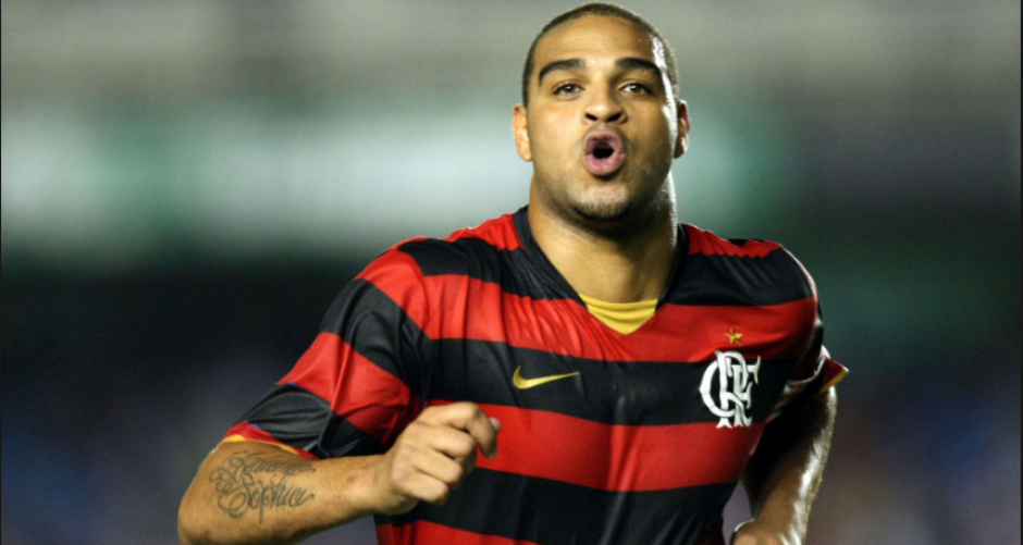 Adriano, en su etapa con el Flamengo. (FootballWallPapers)