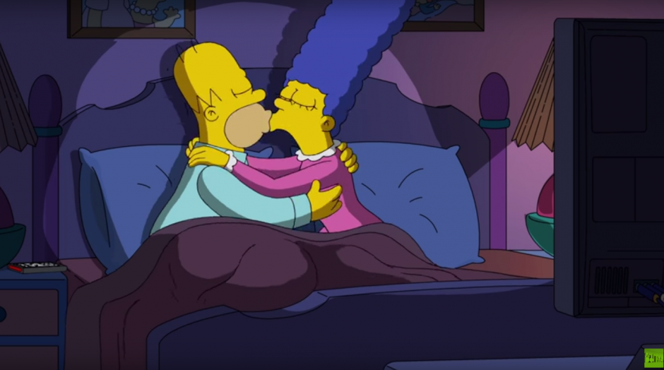 La duda sobre por qui&eacute;n votar invade a Homero y a Marge. (Imagen: Captura de YouTube)