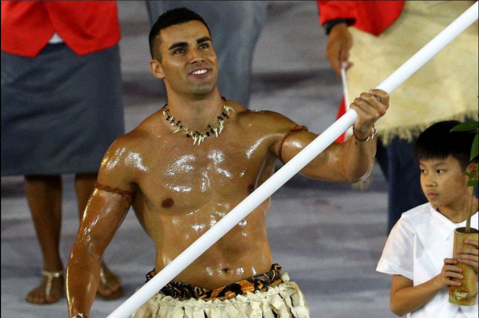 Pita Taufatofua caus&oacute; sensaci&oacute;n en la inauguraci&oacute;n de los Juegos Ol&iacute;mpicos. (Foto: AFP)