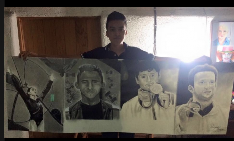 El adolescente Alejandro Requena tiene 10 a&ntilde;os de dibujar con esa t&eacute;cnica. (Foto: Facebook/Alejandro Requena)