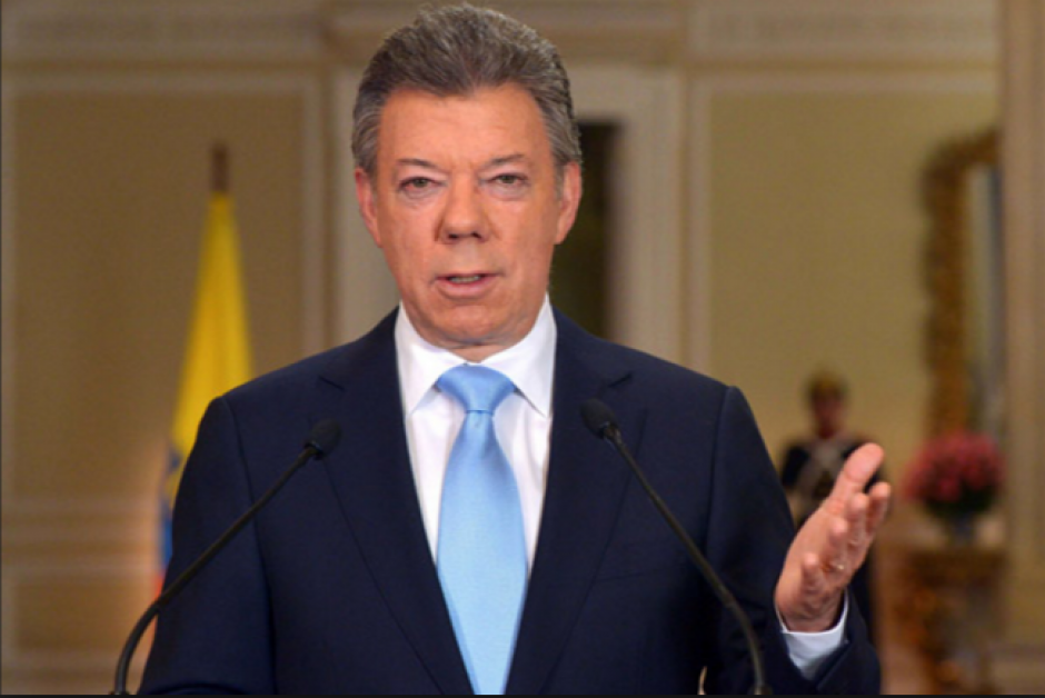 El presidente Juan Manuel Santos se congratul&oacute; por el acuerdo. (Foto: tiempo.hn)