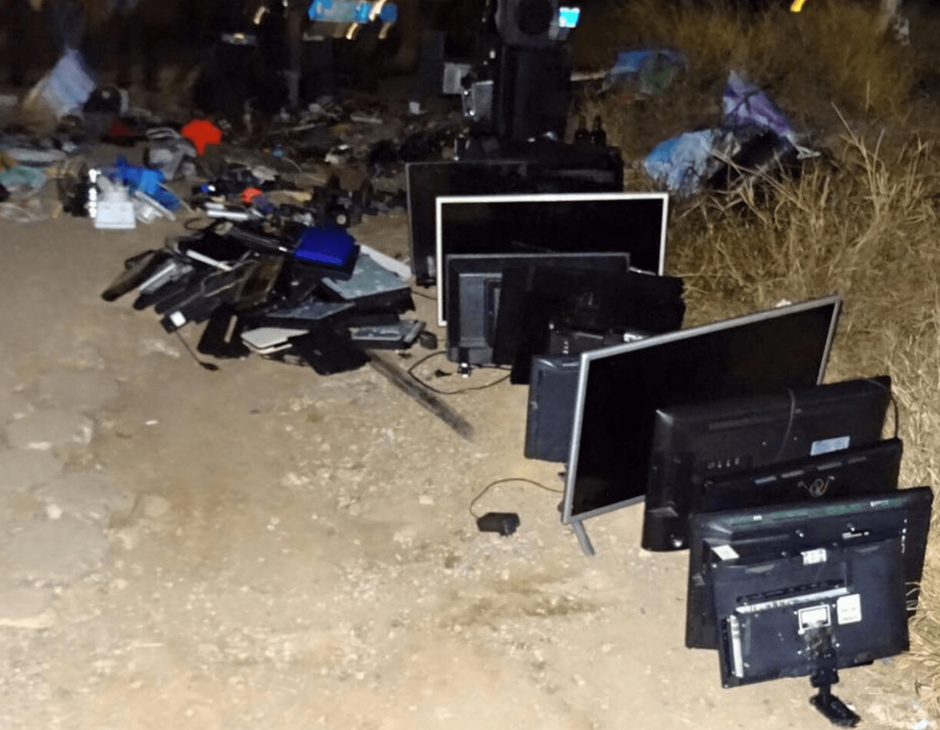 En la requisa fueron encontradas televisiones modernas. (Foto: Sistema Penitenciario) 