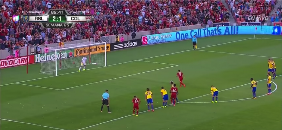 Javier Morales tir&oacute; el penal, arriba y esquinado. (Captura de Pantalla)