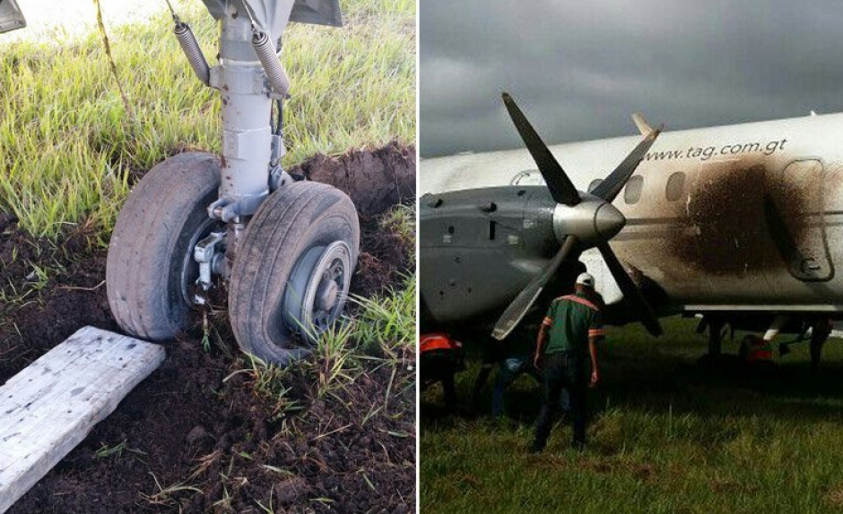 El accidente ocurri&oacute; por una llanta que explot&oacute; antes de despegar. (Foto: Twitter, La Tribuna)