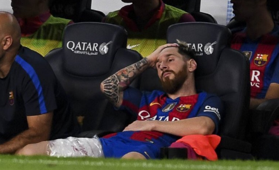 A&uacute;n no se sabe la gravedad de la lesi&oacute;n de Messi. (Foto: @Messi10Stats)