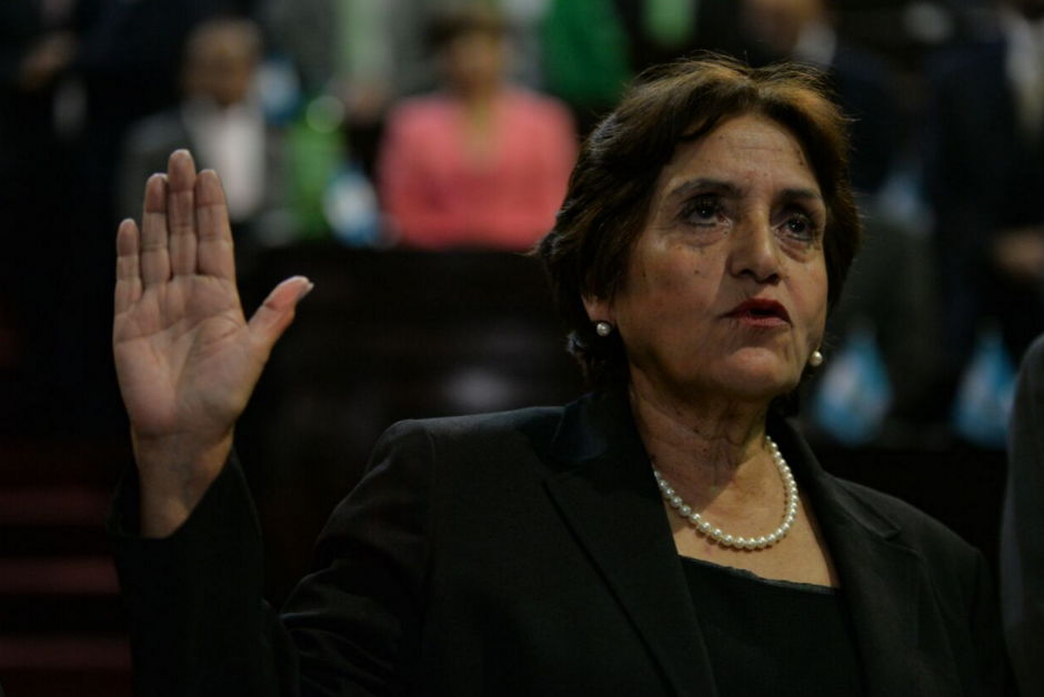 Elizabeth Mercedes Garc&iacute;a fue juramentada como Magistrada de la CSJ. (Foto: Wilder L&oacute;pez/Soy502)