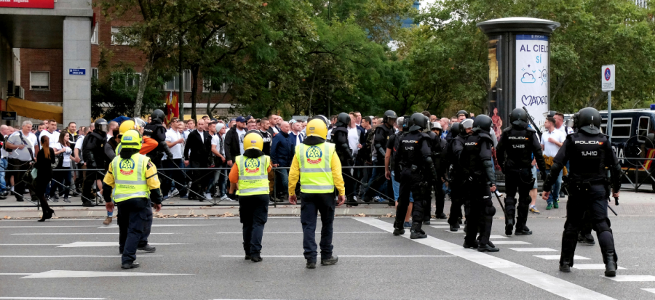 No hubo pelea entre aficionados del Madrid contra los del Legia. (Foto: AS.com)