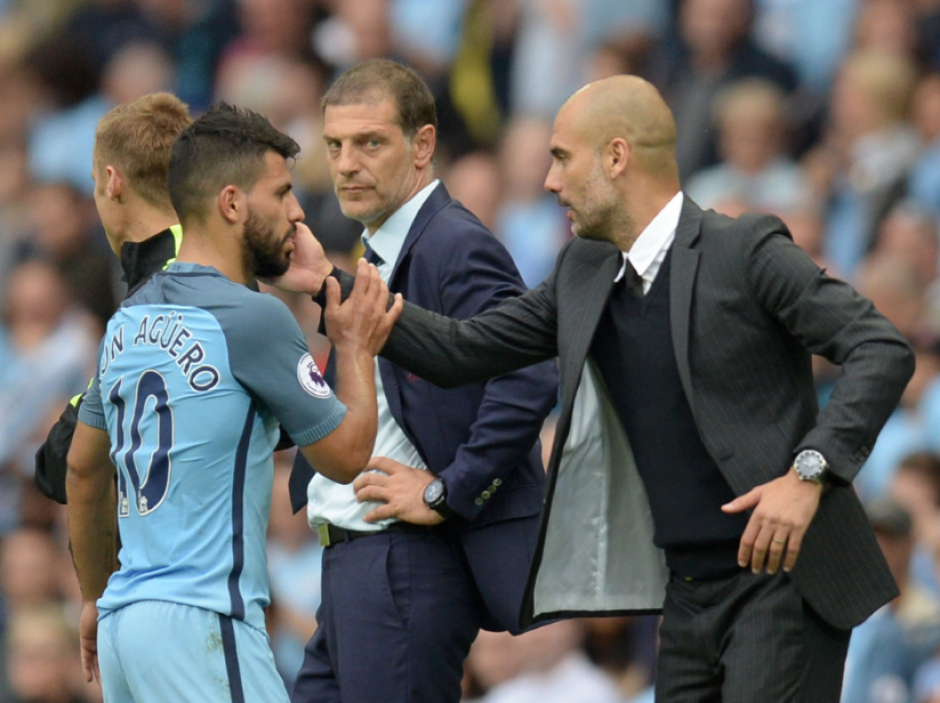 El Kun est&aacute; feliz con Pep. (Foto: AFP)