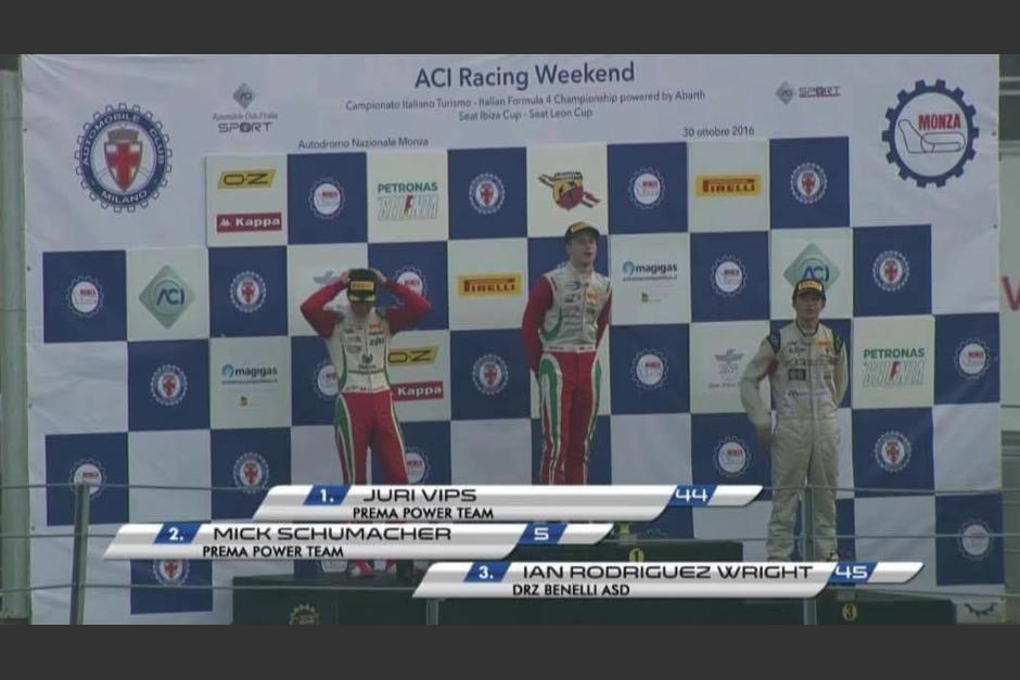 Rodr&iacute;guez acompa&ntilde;&oacute; a Mick Schumacher. (Foto: Facebook/Ian Rodr&iacute;guez)