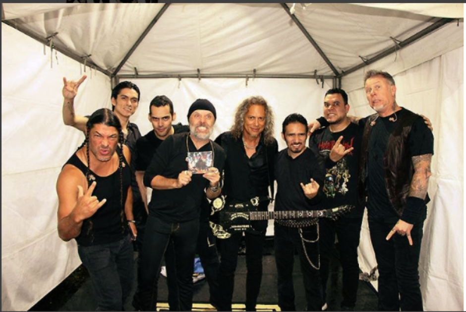 Metallica comparti&oacute; una foto antes de subir al escenario junto con Metal R&eacute;quiem. (Foto: Instagram Metallica)