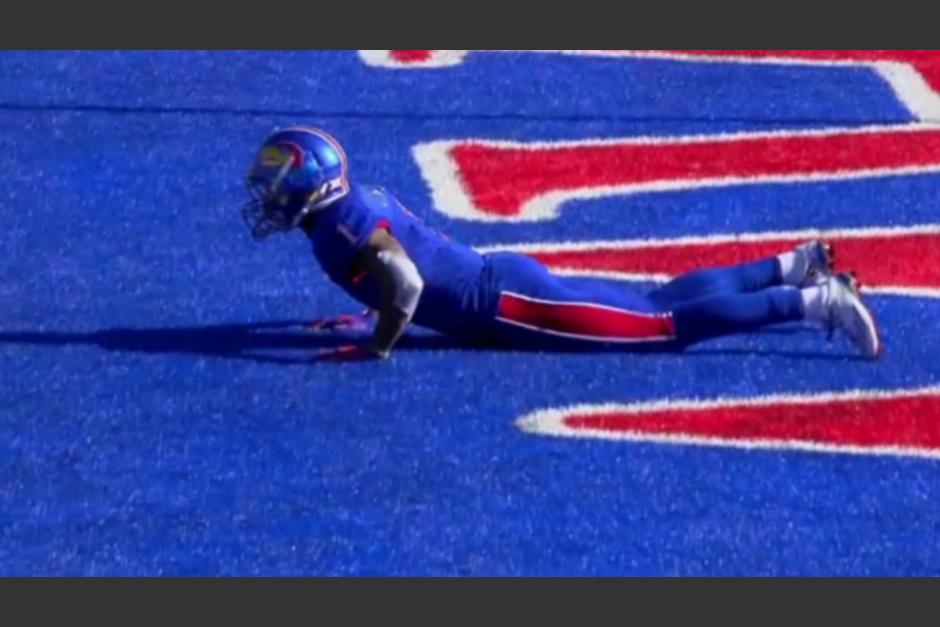 LaQuvionte Gonzalez estaba escondido...(Imagen: Fox Sports)