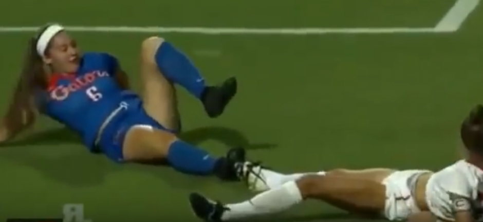 La expresi&oacute;n de la jugadora lo dice todo. (Imagen: captura de pantalla)