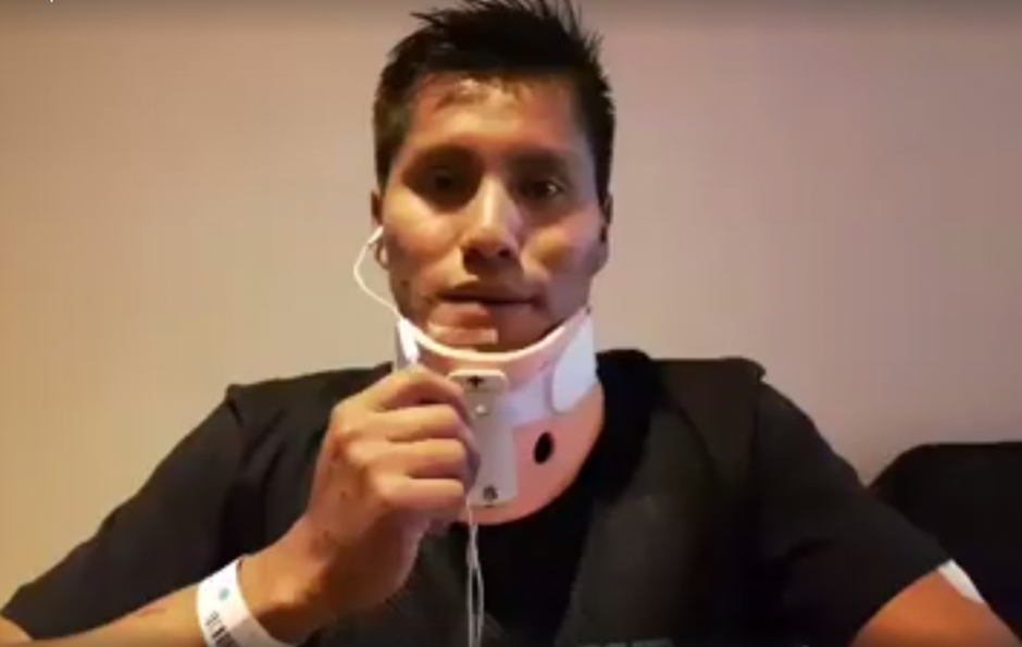 Erwin Tumiri es el t&eacute;cnico aeron&aacute;utico que integraba la tripulaci&oacute;n del avi&oacute;n siniestrado. (Imagen: captura de pantalla)