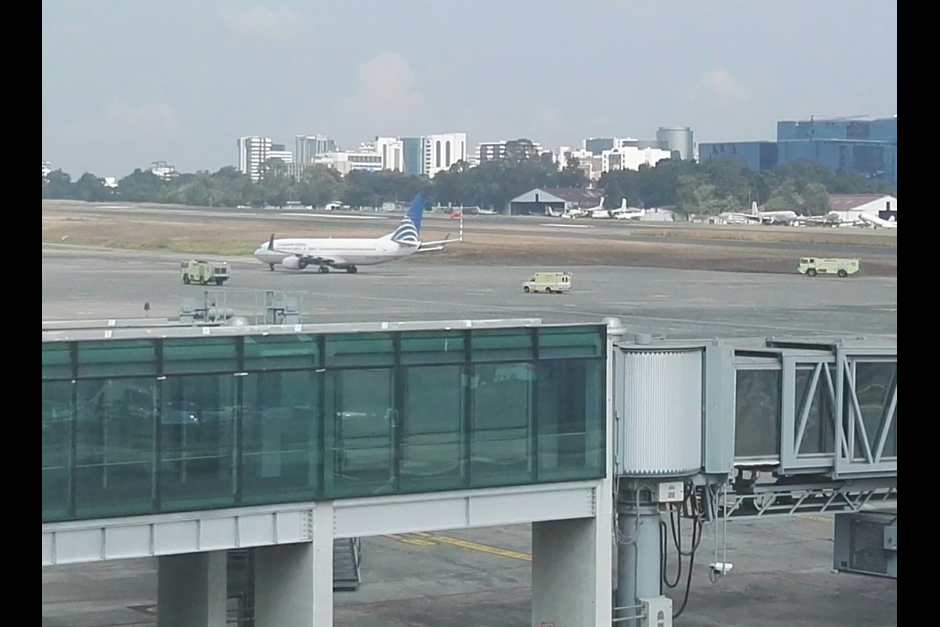 El avi&oacute;n&nbsp;aterriz&oacute; exitosamente en suelo guatamalteco. (Foto:&nbsp;DGAC)