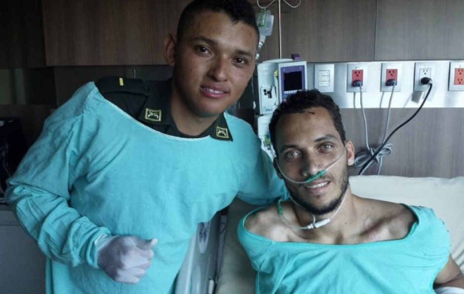 H&eacute;lio Neto con Nilson Lengua. (Foto: Twitter)