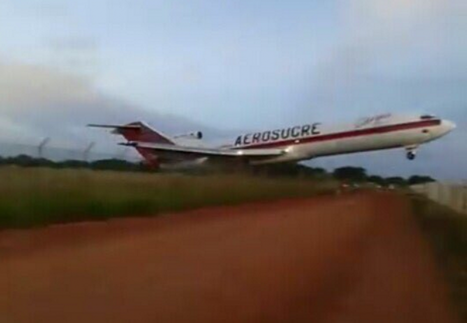 El avi&oacute;n se estrell&oacute; en Colombia. (Foto: Captura de pantalla)&nbsp;
