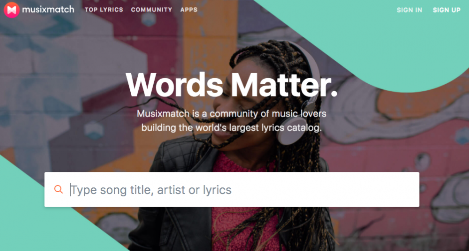 A trav&eacute;s de esta p&aacute;gina puedes traducir la letra de las canciones que escuchas en todos los servicios de streaming. (Foto: Captura de Musixmatch)