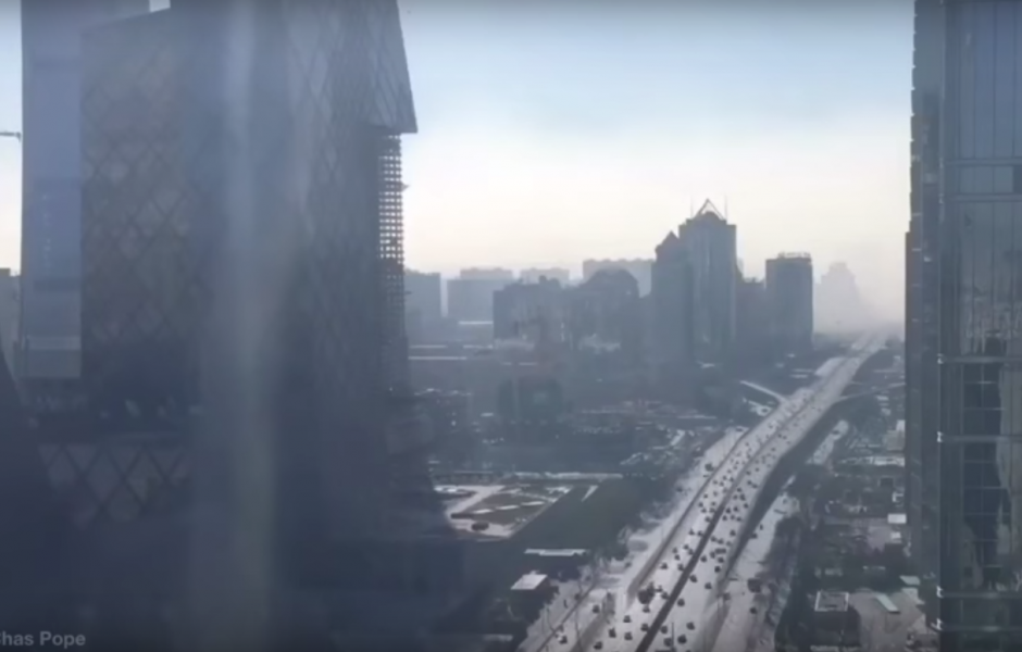 Al inicio del video todo parece despejado. (Imagen: captura de YouTube)