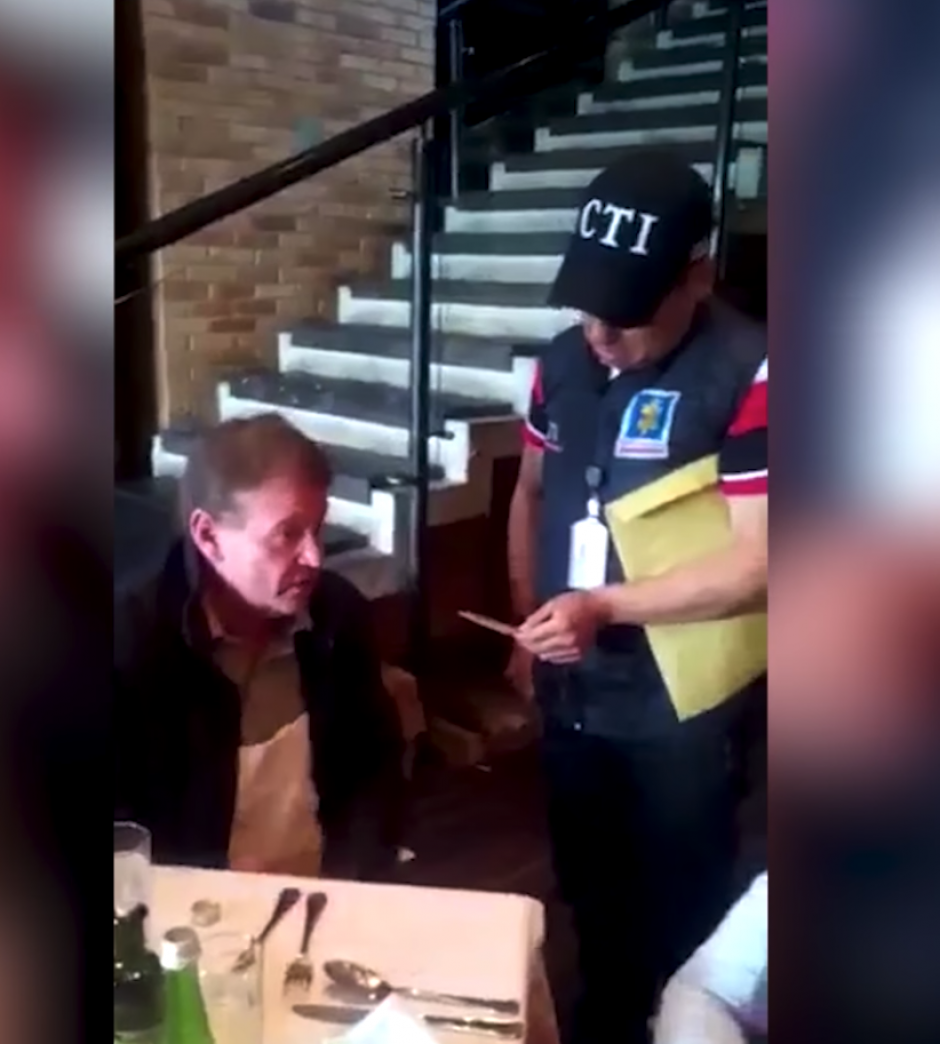 El exsenador Otto Bula Bula fue capturado en un restaurante de Colombia. (Foto: captura de pantalla)&nbsp;