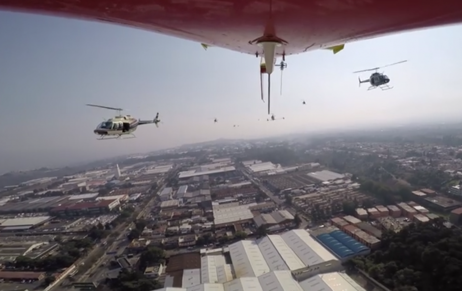 El sobrevuelo de varios helic&oacute;pteros se report&oacute; el mi&eacute;rcoles. (Foto: Facebook/Helic&oacute;pteros de Guatemala) 