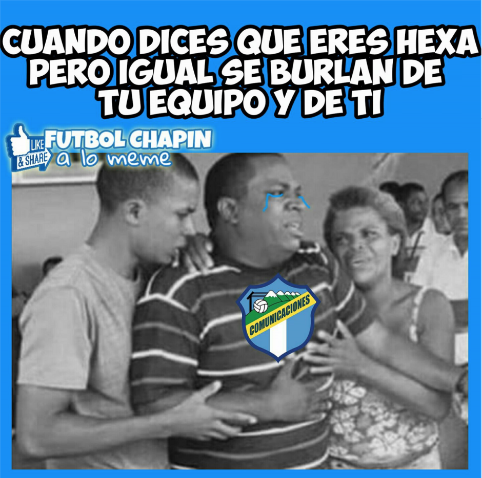 Los memes fueron especialmente crueles con los seguidores cremas. (Foto: Fútbol Chapin a lo meme)  