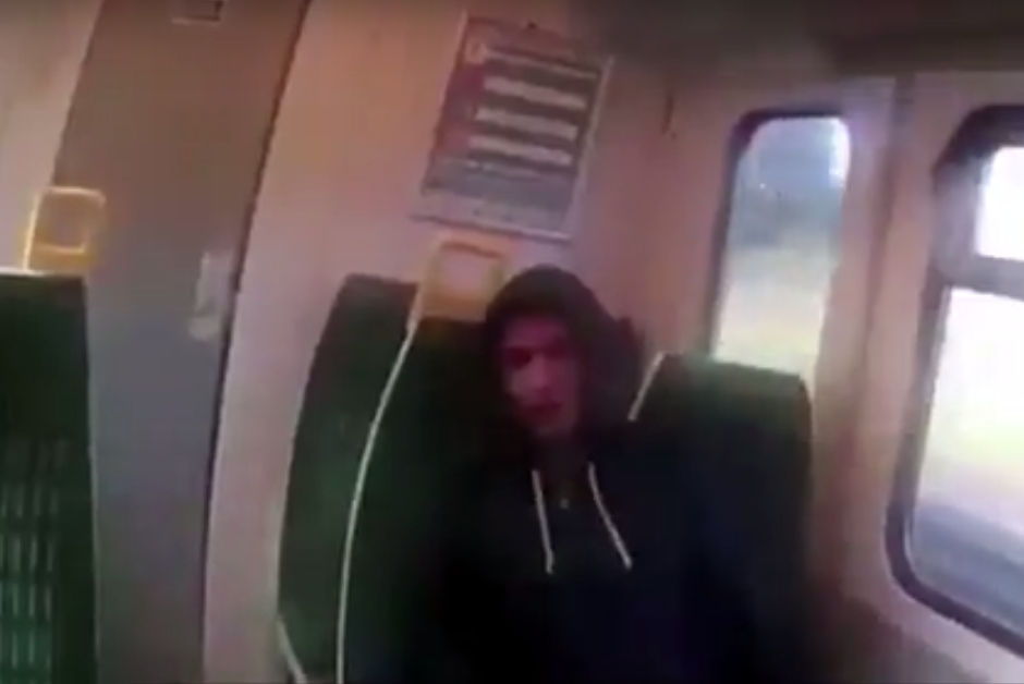 El agresor arremetió contra la supervisora al momento que ella solicitó su boleto para el viaje. (Imagen: captura de YouTube)