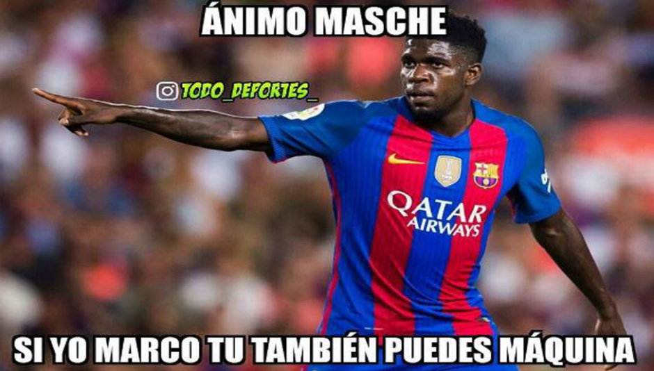 Umtiti hizo gol por primera vez con el FC Barcelona. (Foto: El Comercio)