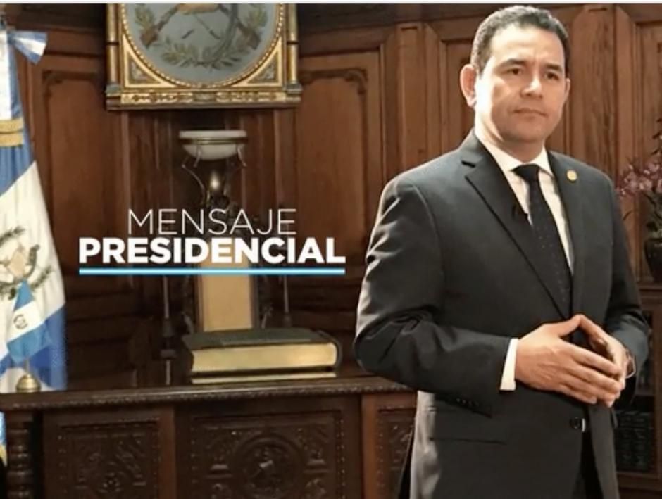 En menos de un minuto Jimmy habló sobre el caso del Hogar Seguro. (Foto: Soy502)