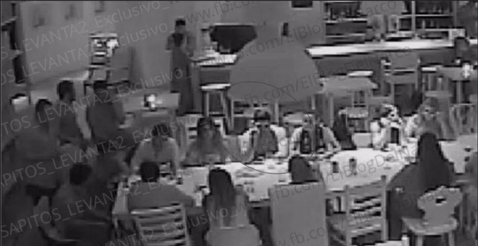 Estas son im&aacute;genes de las c&aacute;maras de seguridad del restaurante. (Foto: cnnespanol.cnn.com)
