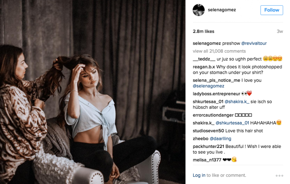 La cuenta de Selena es oficialmente una de las m&aacute;s seguidas. (Foto: Instagram) 