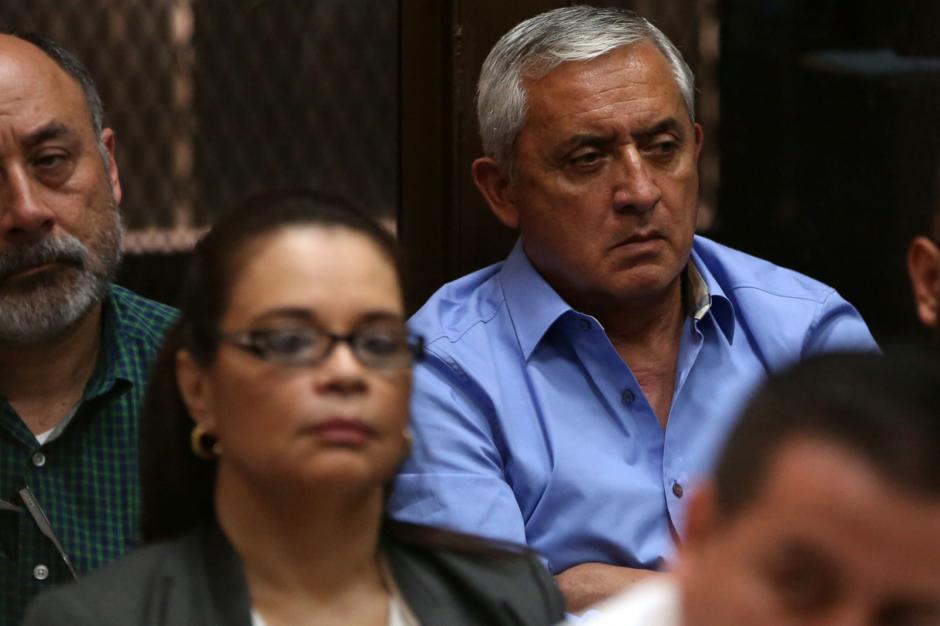 Estos son los gestos de Otto Pérez Molina durante el cuarto día de audiencias en el Caso TCQ. (Foto: Wilder López/Soy502)