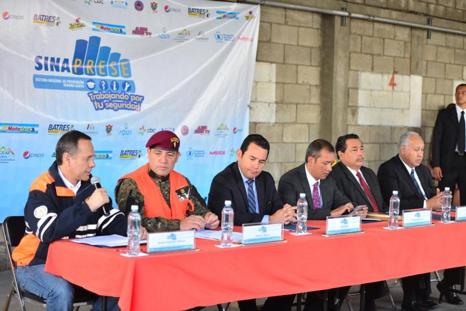 El presidente Jimmy Morales explic&oacute; la labor de Sinaprese. (Foto: Jes&uacute;s Alfonso/Soy502)