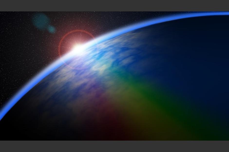 As&iacute; luce un amanecer desde el espacio. (Imagen: Twitter/@Astro_Jeff)