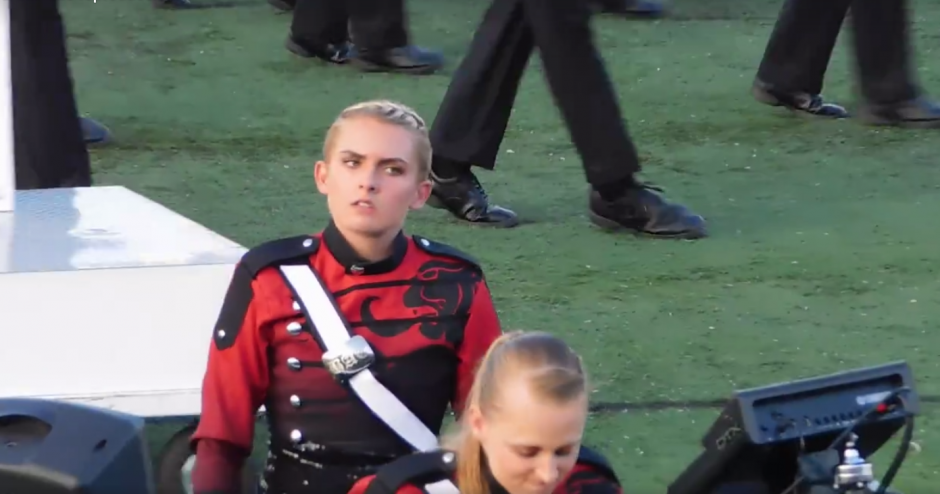 El video permite ver los cambios de expresi&oacute;n de la tecladista. (Foto: Captura de pantalla)