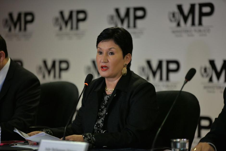 La fiscal general del Ministerio P&uacute;blico no descart&oacute; que la investigaci&oacute;n alcance a otras personas. (Foto: Wilder L&oacute;pez/Soy502)&nbsp;