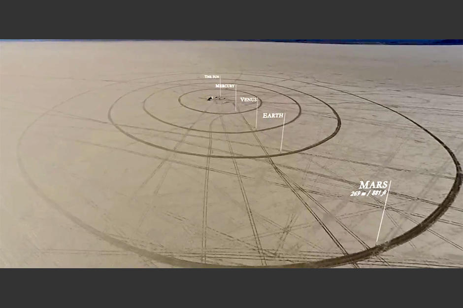 Los intr&eacute;pidos muchachos aprovecharon el desierto de Nevada para elaborar este experimiento. (Captura de video)