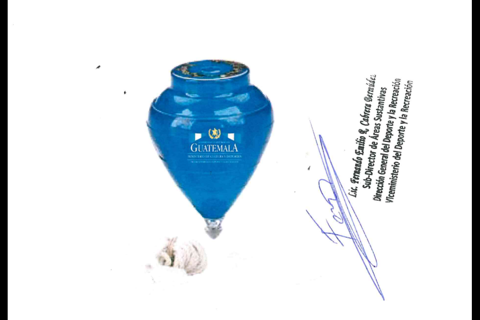 Este fue el modelo de trompos que iba a adquirir el Viceministerio del Deporte y la Recreaci&oacute;n. (Foto: Guatecompras)