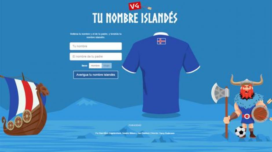 Lanzan un programa que te permite conocer como ser&iacute;a su nombre si jugaras con la Selecci&oacute;n de Islandia. (Foto: Infobae)