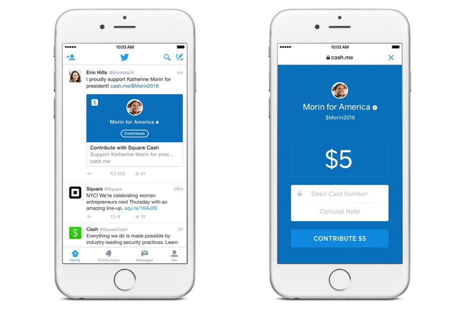 Twitter anunció una alianza con la firma de procesamiento de pagos Square. (Imagen: Twitter)