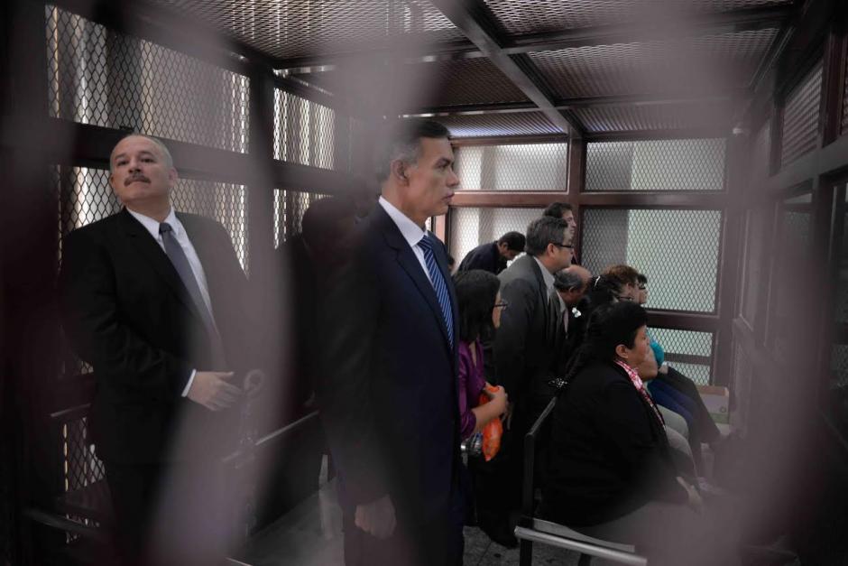 La audiencia de primera declaraci&oacute;n por el caso de defraudaci&oacute;n IGSS-PISA contin&uacute;a en el nivel 15 de la Torre de Tribunales. (Foto: Jes&uacute;s Alfonso/Soy502)&nbsp;