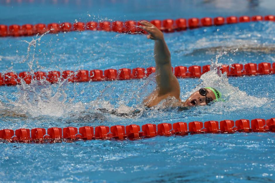 Valerie Gruest tuvo su primera experiencia ol&iacute;mpica en la prueba de 400 metros libres. (Foto: Sergio Mu&ntilde;oz/Enviado de ACD)