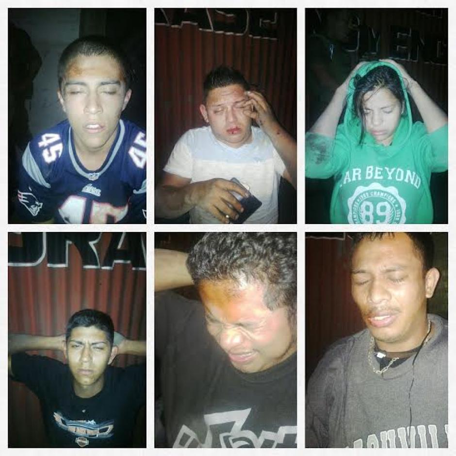 Seis capturados tras ataque armado en la Colonia El Milagro, zona 6 de Mixco en el que dos adultos y un menor de edad fallecieron. (Foto: Policía Nacional Civil)